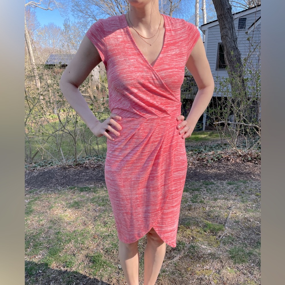 French Connection Coral Wrap Dress